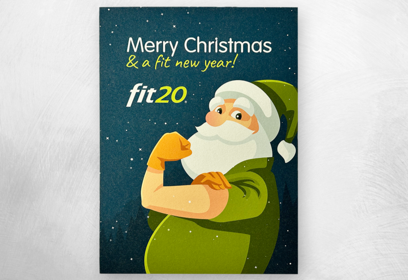 Fit20 Nieuwegein kerstkaart