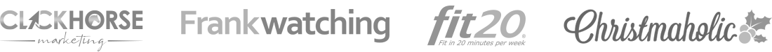 Mazaa werkt onder andere samen met Clickhorse Marketing, Frankwatching, Fit20 en Christmaholic